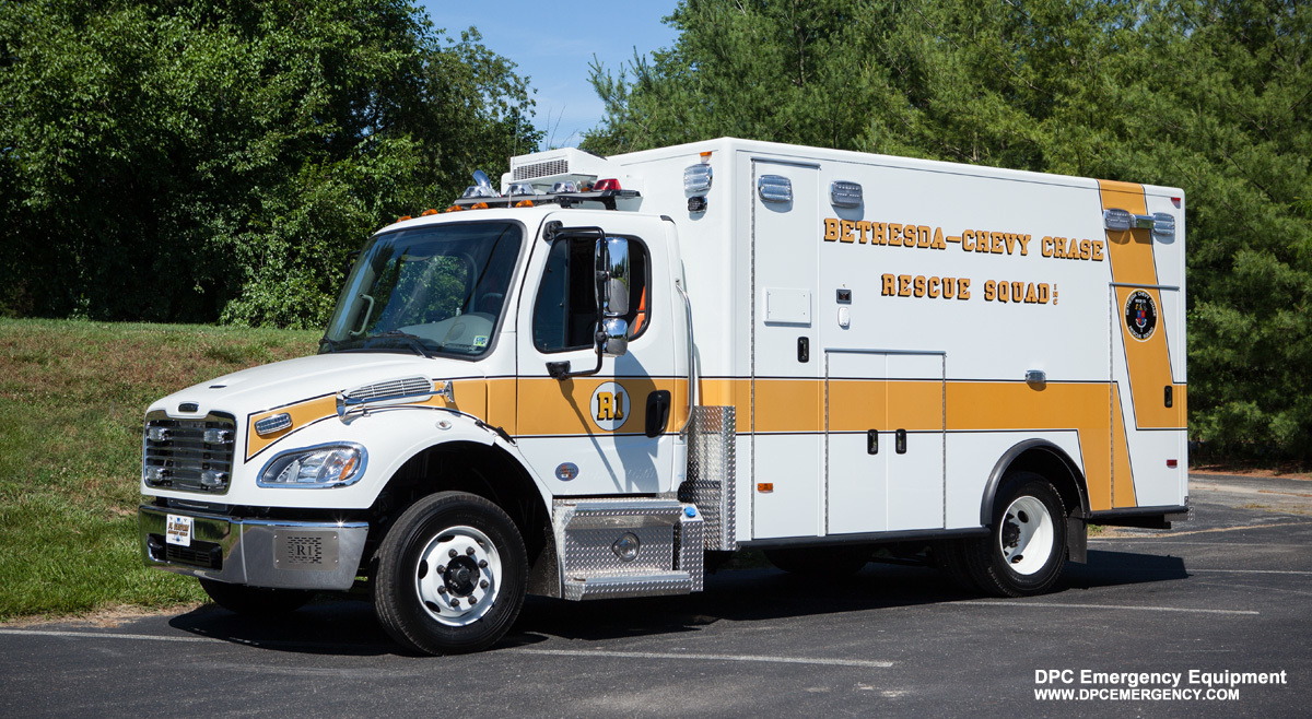 Featured image for “Bethesda-Chevy Chase Rescue Squad Montgomery County, MD – 2014 Freightliner M2 / PL Custom Titan Medium-Duty Ambulance”