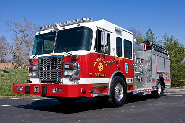 Featured image for “Baltimore County Fire Department Towson, MD – (9) 2009 Spartan Gladiator / Pumpers”