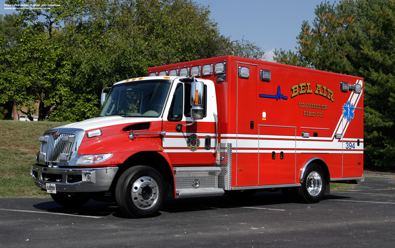 Featured image for “Bel Air Volunteer Fire Company Harford County, MD – 2013 International 4300 M7 / PL Custom Titan Medium-Duty Ambulance”