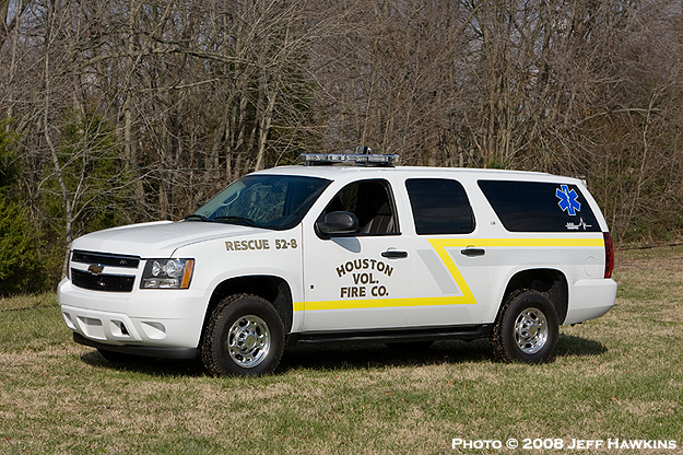 Featured image for “Houston Volunteer Fire Company Kent County, DE – 2008 Chevrolet Suburban / DPC Conversion”