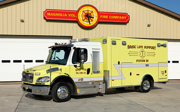 Featured image for “Magnolia Volunteer Fire Company / PL Custom Titan Medium-Duty Ambulance”