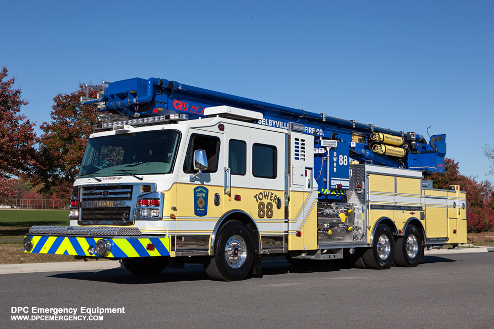 Featured image for “Selbyville Volunteer Fire Company / T-Rex 115′ Articulating Platform”