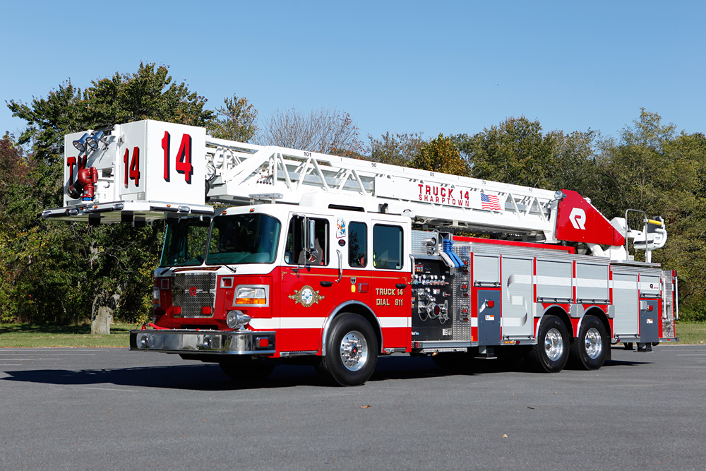 Featured image for “Sharptown Fire Department / Cobra 101′ Aerial Platform”
