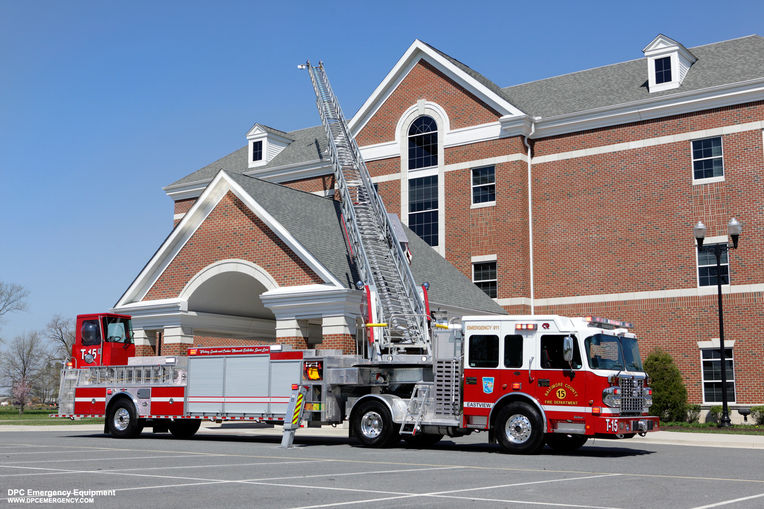 Featured image for “Baltimore County Fire Department Towson, MD – 2012 Spartan Gladiator MFD / Viper 100′ Tractor Drawn Aerial Ladder”