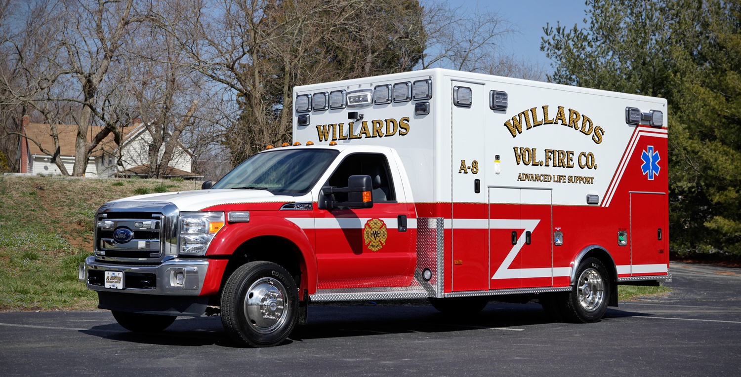 Featured image for “Willards Volunteer Fire Company / PL Custom Classic Type I Ambulance”